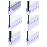 Custom Waterdichte Douchestrips Pvc Glas Douchedeur Bodem Afdichting Strip