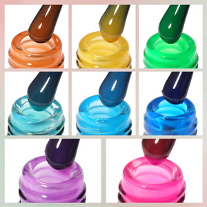 XEIJAYI Kit de vernis à ongles gel huileux Macaron, Nouveau populaire, longue durée, LED, Gelée blanche, Paillettes vertes, UV, 15ml - Product Image 4