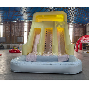 Thương Mại Ngoài Trời Lớn Màu Hồng Bouncer Trẻ Em <span class=keywords><strong>Inflatable</strong></span> Trượt Nước Với Hồ Bơi Thư Bị Trả Lại Nhà Trượt Bơm Hơi Cho Đảng Cho Thuê - Product Image 6