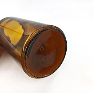 250ml 500ml 1000ml di ambra rotonda addensare la parete di alluminio dritto coperchi a vite barattoli di vetro ambrato - Product Image 3