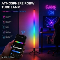 Lámpara de Pie de Esquina Moderna RGB con Control por Aplicación, Sincronización Musical, LED, Alimentación USB, Alto CRI 90, PVC, Luz Ambiental DIY para Dormitorio, Sala de Estar, Juegos