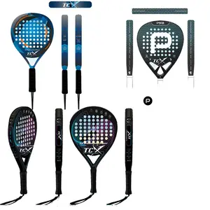 Manufacturer UD Tear Drop Carbon Padel Tennis Racket For Easily Control