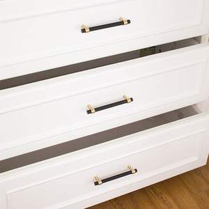 Черная, золотая, латунная накатанная ручка, антикварная ручка для дверного шкафа, ящика, латунная накатанная ручка - Product Image 6