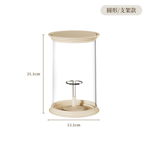 Chất lượng cao PS + PET nhựa labu mù hộp hiển thị trường hợp 360 ° trong suốt đứng 5.16x5.16x8.31 inch chống bụi Stackable đồ chơi - Product Image 5