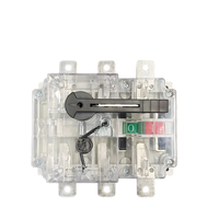 QIHANG Série HGL-630A 3P 630A Interrupteur d'isolement de charge électrique manuel transparent pour système solaire photovoltaïque, tension nominale 690V