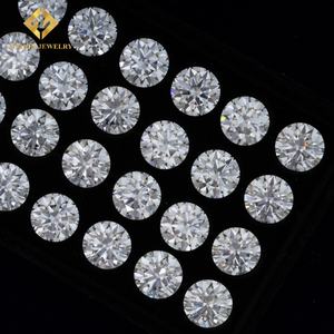 โรงงานจีนจำหน่ายอัญมณีขายส่ง มอยส์ซาไนต์สีขาว คุณภาพ VVS1 ขนาด 3 มม. ถึง 15 มม. รูปทรงกลม - Product Image 2