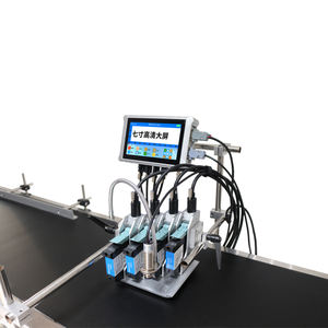 Hochgeschwindigkeits-7-Zoll-Bildschirm Thermal Inkjet Online-Drucker Automatische Chargen codierung Karton Barcode-Markierung für Flex material Neu - Product Image 2