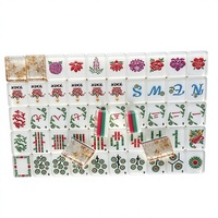 Tuiles de Mahjong gravées en acrylique pliables de luxe, écologiques et durables, modèle CXSL CA, 3 couches, emballage personnalisé pour jeux de dominos