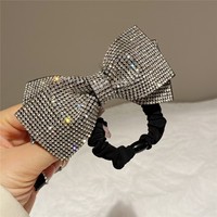 Lujo chicas Bling exquisito diamante Bowknot banda para el cabello exudando brillantes diamantes de imitación al por mayor cristal diamante banda para el cabello