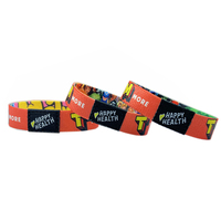 Bracelet élastique de luxe en polyester avec impression par sublimation, NFC, pour la mode