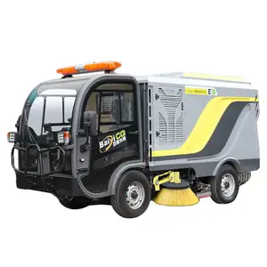 4X2 Newly arrival airport runway road dust sweeping floor sweeper with wide brush