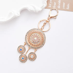 À la mode diamant série <span class=keywords><strong>Dreamcatcher</strong></span> porte-clés femmes strass porte-clés <span class=keywords><strong>Dreamcatcher</strong></span> porte-clés ornement, clé de voiture pendentif - Product Image 3