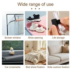 Dây buộc cáp móc và vòng loại T, có thể tái sử dụng, dùng cho thiết bị điện tử và quản lý dây điện ô tô - Product Image 3