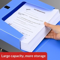 Classeur à anneaux A4 en PVC personnalisé avec logo, organiseur de documents de bureau, classeur de présentation