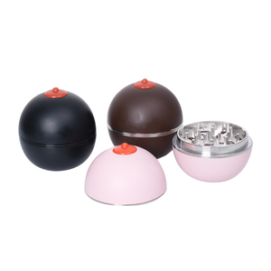 Grinder per Tabacco in Metallo da 42mm all'Ingrosso, 4 Parti, Forma di Proiettile, Nero Argento, Grinder per Erbe da Fumo - Product Image 6