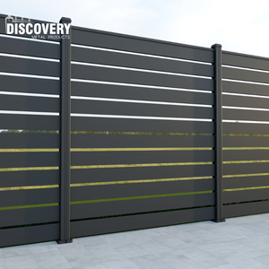 Panneaux de clôture de confidentialité en aluminium Ferro Slat Facile à assembler Modèle <span class=keywords><strong>3D</strong></span> Cadre en <span class=keywords><strong>bois</strong></span> Conception simple Usage résidentiel Pression naturelle - Product Image 1