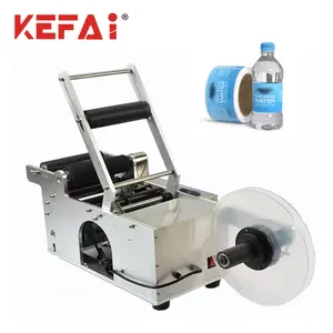 Kefai Semi-Automatische Ronde Drankfles Zelfklevende Sticker Etiketteermachine Label Applicator