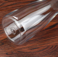 Carafe à eau en plastique polycarbonate incassable de 1000ml avec couvercle bouteille de jus en plastique transparent