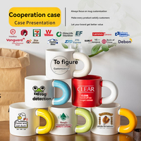 Tasse en céramique de Style nordique ménage sésame glacé petit déjeuner conteneur bureau flocons d'avoine lait café thé eau tasse hôtel café tasses