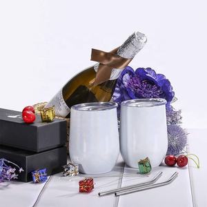 Verre à vin sans pied en acier inoxydable à double paroi, isolé, à paillettes, 12 oz, personnalisable, pour sublimation, vente en gros depuis entrepôt américain, CE/EU - Product Image 5