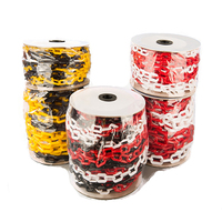 Chaîne de sécurité en plastique décorative d'avertissement de route colorée de Topsafe pour des cônes de barrière du trafic