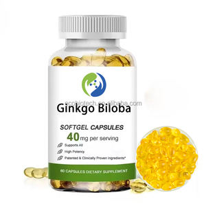 イチョウビロバソフトゲルOEMバルク価格食品サプリメント1000mgイチョウビロバソフトゲルカプセル - Product Image 1