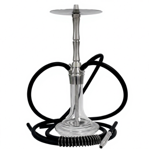 2024 Custom Luxury Fashion Design Detachable Russian Shisha Hookah Set High Quality Glass 304 Stainless Steel New Style Frosted - Product Image 1