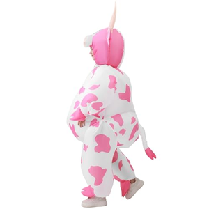 <span class=keywords><strong>Costume</strong></span> <span class=keywords><strong>da</strong></span> Mascotte Gonfiabile Divertente e Carino <span class=keywords><strong>da</strong></span> <span class=keywords><strong>Mucca</strong></span> Rosa per Adulti, per Halloween, Carnevale, Feste e Cosplay, in Poliestere - Product Image 3