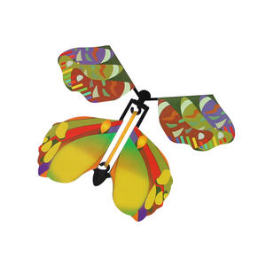 Hot Günstige Magic Flying Butterfly Trick Spielzeug Elastic Band Powered Funny Streich Mystische Überraschung Party Favor Papier Werbe spielzeug - Product Image 4