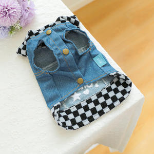 Outono Inverno Quatro-Legged Dog Vest <span class=keywords><strong>Jacket</strong></span> Quente Engrossar Algodão Pet Vestuário XL Tamanho Denim <span class=keywords><strong>Jean</strong></span> Material Atacado - Product Image 5