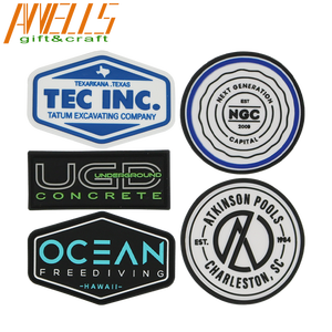 Etiqueta personalizada hierro en parche con logotipo de PVC con gancho y bucle 3D 2D fabricante de parches de goma de PVC para ropa sombrero - Product Image 3