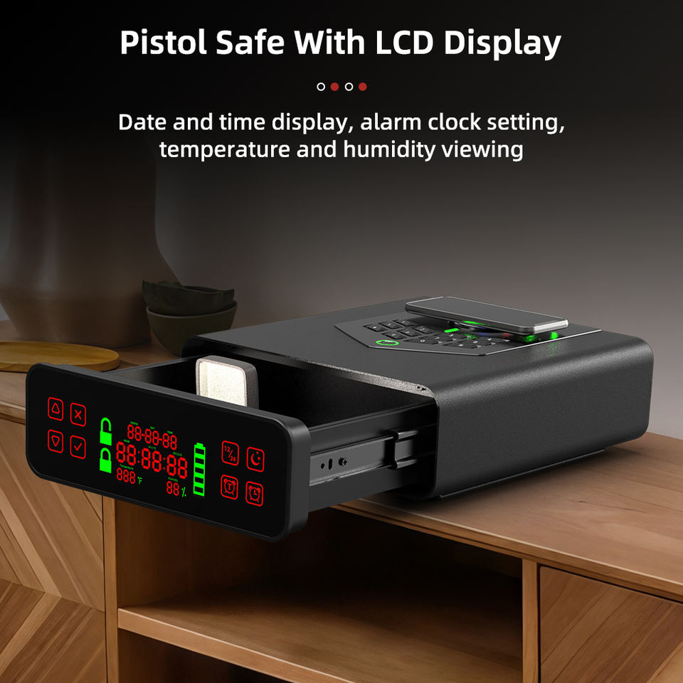 Biometric Smart Gun Safe Fingerprint Security Box with Fast Access and ...