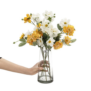 ดอกไม้ประดิษฐ์ CallaFloral ดอกเดี่ยว ดอกเบญจมาศ สำหรับตกแต่งงานแต่งงานและบ้าน สไตล์ Ins รุ่น YC1064 - Product Image 5