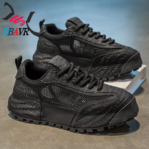 Zapatillas Deportivas de Malla para Hombre, con Suela Gruesa para Aumentar la Altura, Antideslizantes, Resistentes al Desgaste, Cómodas y con Suela Blanda, para Primavera - Product Image 3