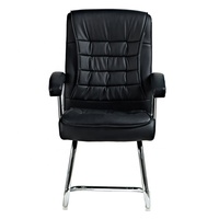 Chaise d'invité en cuir de qualité supérieure, choix populaire pour les salles de conférence et les espaces de réunion, disponible en gros