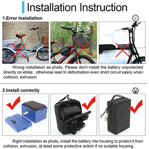OEM 18650 21700 Lithium-Ionen-Akku 48V 52V 72V 20Ah E-Bike-Akku mit BMS für Energiespeicherung Elektrofahrrad - Product Image 6