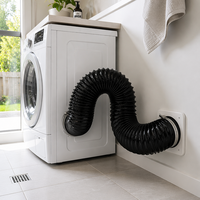Kit de conduits flexibles en PVC et aluminium de qualité supérieure, vente en gros, tuyau de ventilation CVC, connecteur de ventilation de sèche-linge OEM ODM
