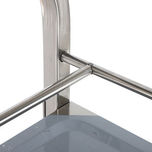 נייד מסעדת מזון נירוסטה שירות עגלת <span class=keywords><strong>2</strong></span> שכבות בר יין עגלת מלון אוכל עגלת שירות מפעל - Product Image 3