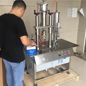 Semi-automatic Canned Air Filling Machine Aerosol Spray Fresh Air Filling Machine