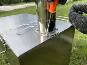 Портативная походная печь DANCHEL OUTDOOR <span class=keywords><strong>CS6</strong></span> для палаток, из нержавеющей стали 304, складная, сверхпрочная, на дровах - Product Image 4