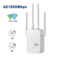 Extensor WiFi de doble banda de 1200Mbps, amplificador de señal, repetidor de red, Puerto Ethernet para el hogar, 5GHz, 2,4 GHz