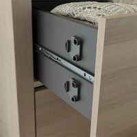 Ensemble de chambre à coucher moderne avec tables de chevet et commode de rangement Design peu encombrant pour petites pièces Hôtels Appartements