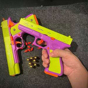 ปืนของเล่นพลาสติกแบบจำลองแรงโน้มถ่วง มีสองแบบ ปืนพลาสติกขนาดเล็กสำหรับเด็กเล่นและสะสม - Product Image 6