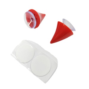 Cuernos para Casco de Motocicleta Sx, 33x30mm, Decoraciones con Ventosa para Accesorios de Casco DIY - Product Image 3