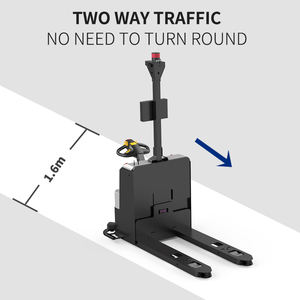 Apilador de paletas Reeman de 1,5 toneladas, horquillas de elevación ajustables, soporte para caminar, tipo apilador eléctrico, fábrica de camiones/almacén - Product Image 5