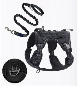 Arnés de pecho para perros, correa reflectante para entrenamiento al aire libre, táctico, mediano y grande, venta al por mayor, nuevo diseño, 2022 - Product Image 3