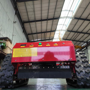 Tondeuse à gazon télécommandée haute performance à essence, chenilles en caoutchouc de 550 mm, hauteur réglable pour terrains de golf et fermes - Product Image 6