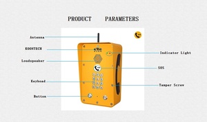 Sistema SOS Antivandálico para Exteriores, Estación de Llamadas GSM para Carreteras, Cabina de Llamadas para Autopistas - Product Image 6