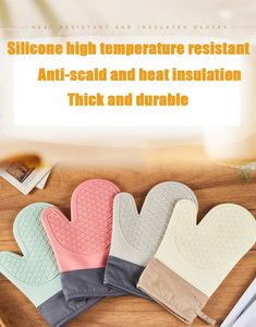 Manchette de four en silicone imprimée avec doublure en coton, résistante à la chaleur pour une utilisation à l'intérieur du four - Product Image 4