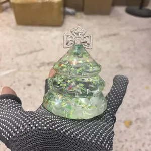 New Christmas Glitter Snowman Squishy Toys Maltose <b>Squeeze</b> <b>Ball</b> Fidget Sensory Toys for Kids Gifts - Product Image 4